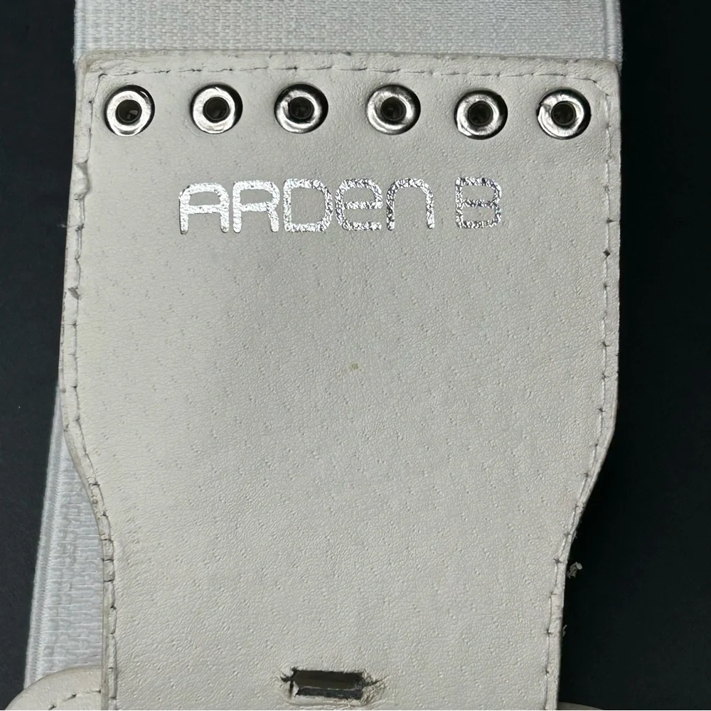 Arden B Vintage Faux Leather Stretchy Wide Belt w Silver Stud Accents Y2K Fairy